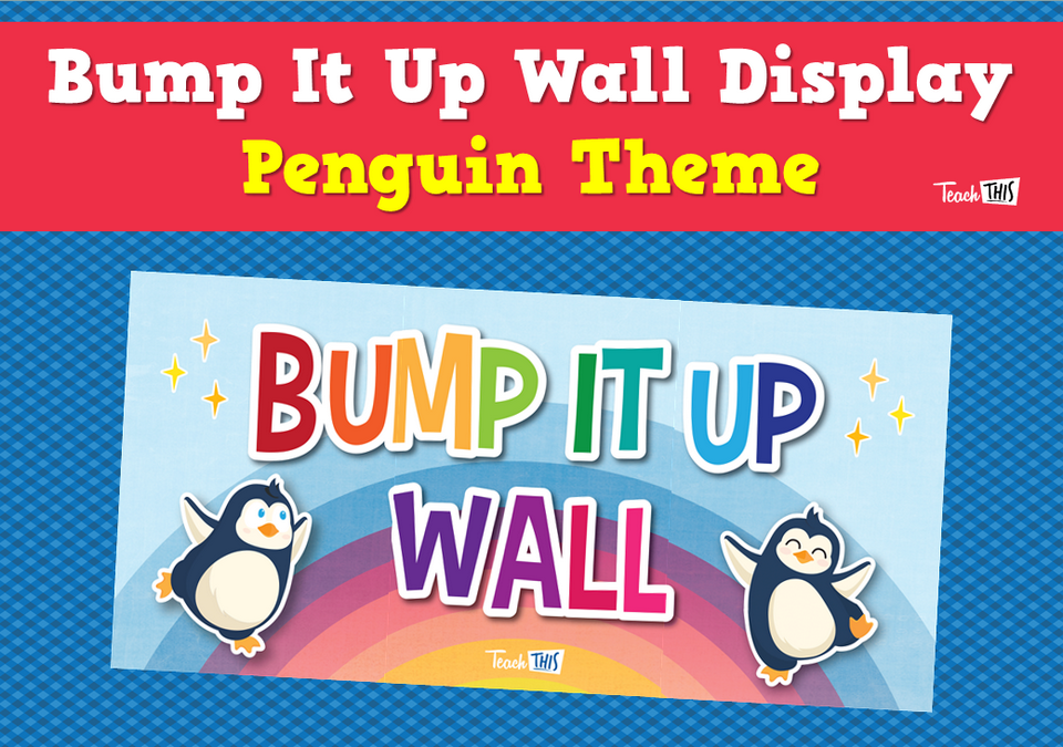Bump It Up Wall Display - Penguin Theme