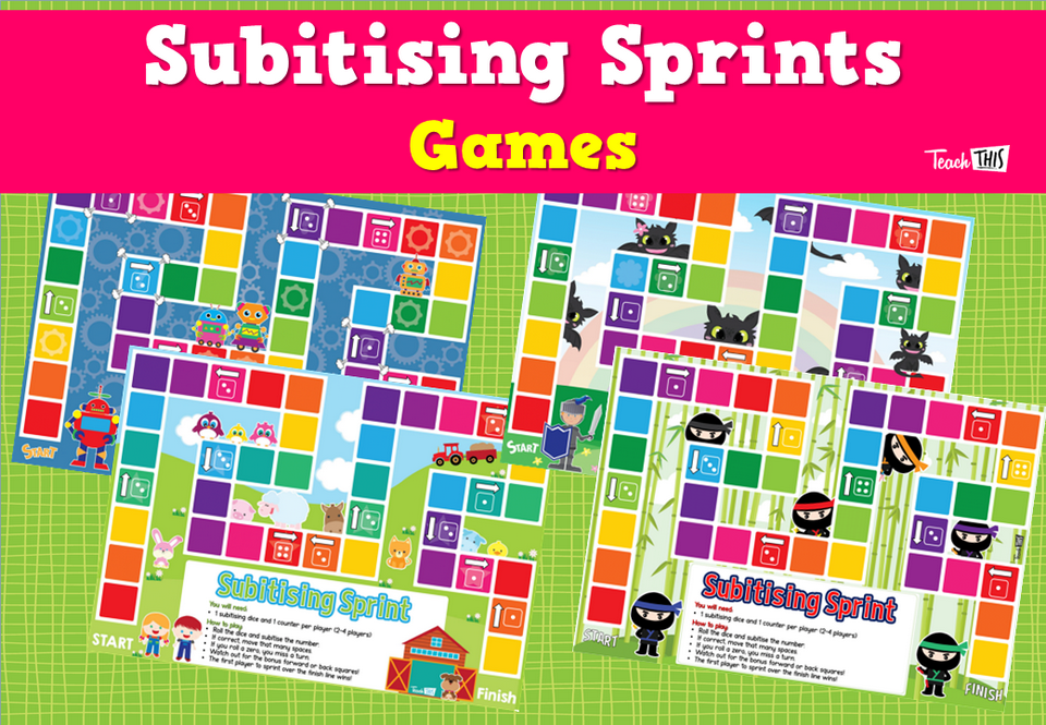 Subitising Sprints Games