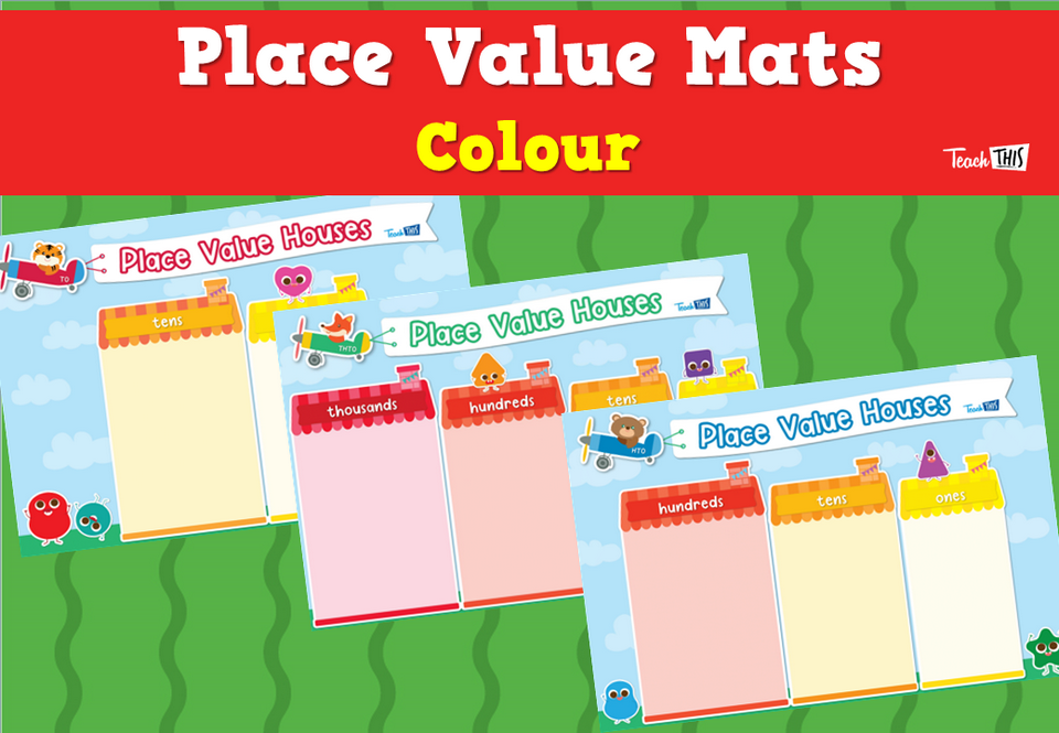 Place Value Mats- Colour