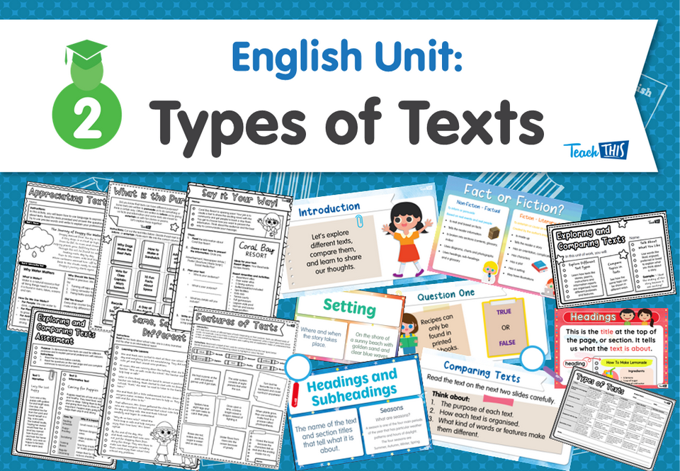 English Unit: Types of Texts