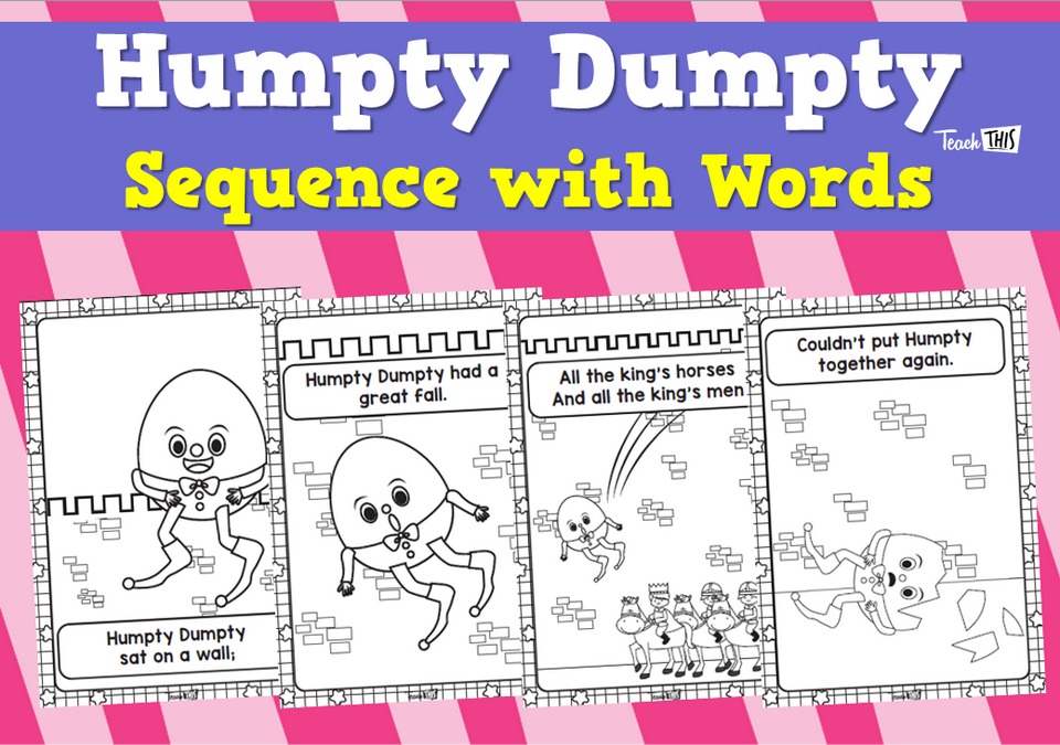 Humpty Dumpty - Sequence with Words