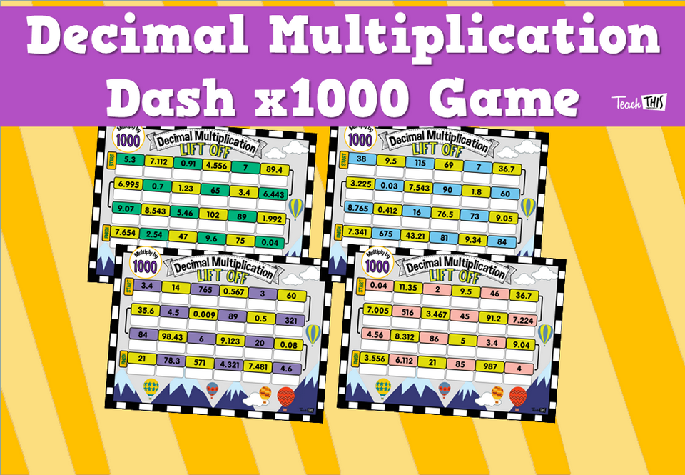 Decimal Multiplication Lift Off x1000 Game