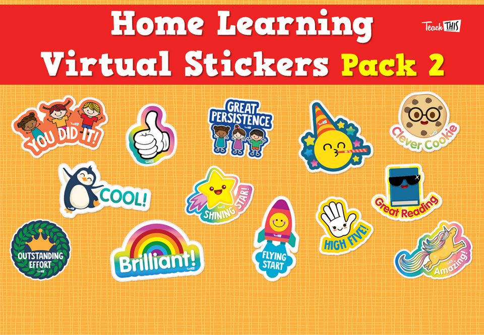 Home Learning Virtual Stickers Pack 2