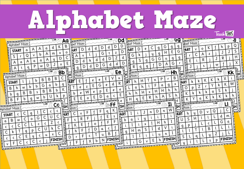 Alphabet Letter Maze