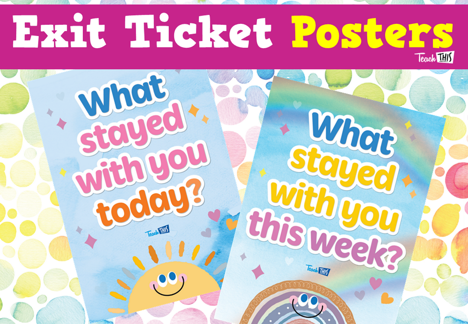Exit Ticket Posters