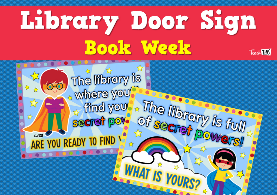 Library Sign - Reading is My Secret Power