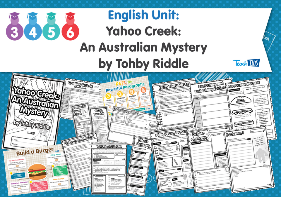 English Unit: Yahoo Creek: An Australian Mystery by Tohby Riddle