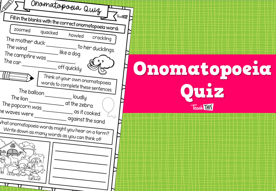 Onomatopoeia - Quiz