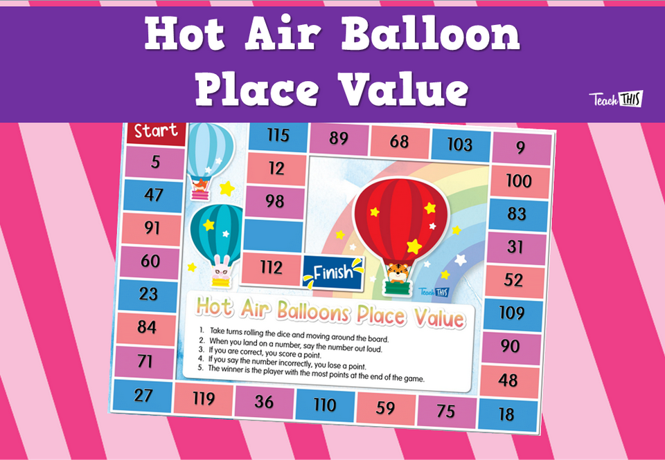 Hot Air Balloon Place Value