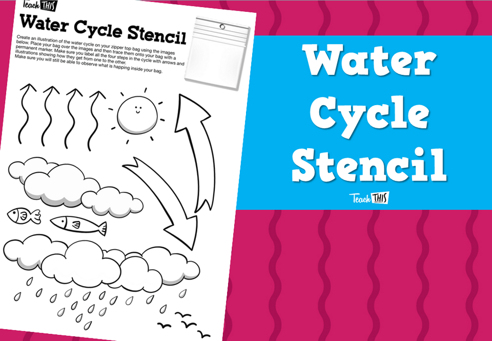 Water Cycle Stencil