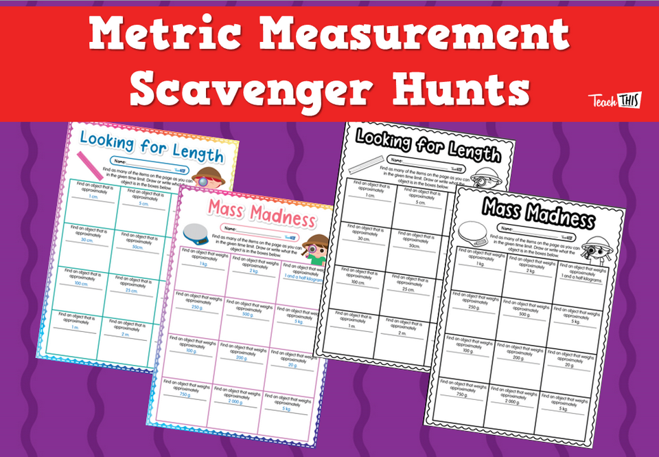 Metric Measurement Scavenger Hunts