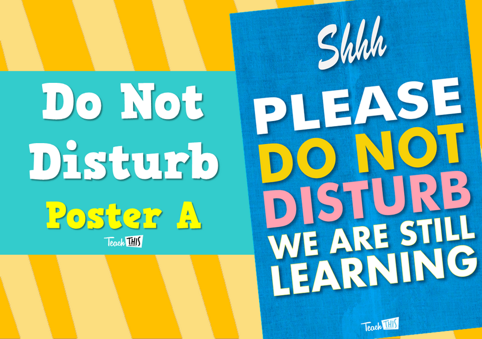 Do Not Disturb - Poster A