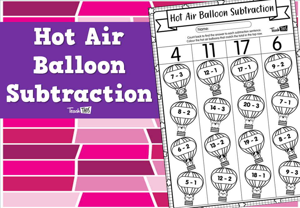 Hot Air Balloon Subtraction