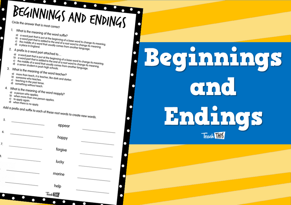 Beginnings and Endings