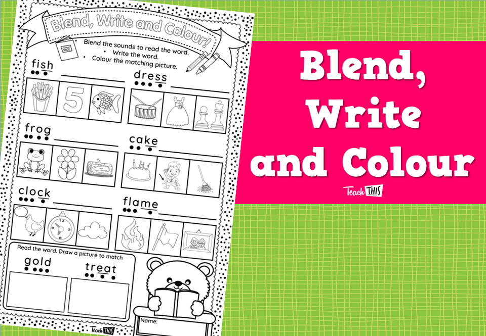 Blend, Write and Colour