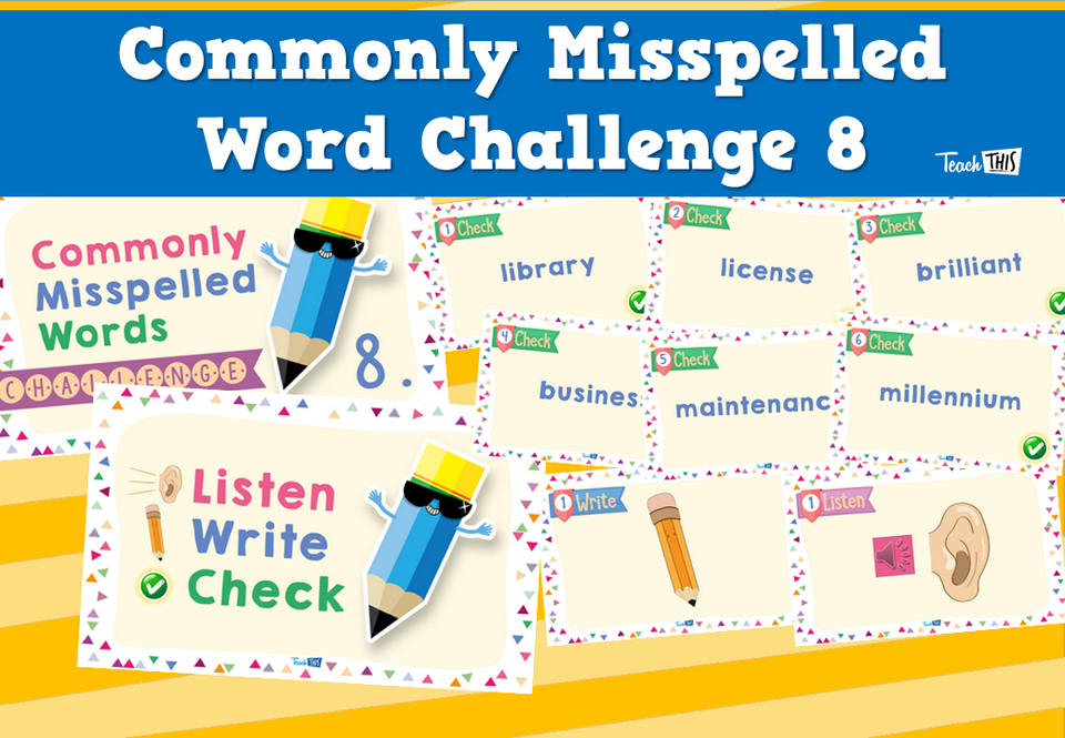 Commonly Misspelled Word Challenge 8