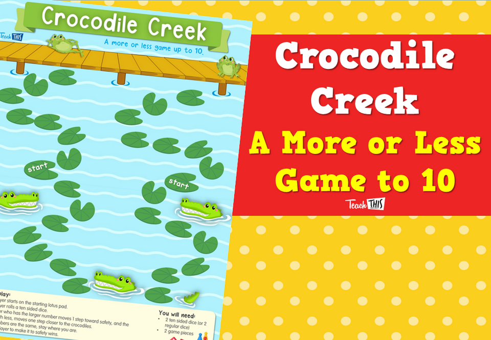Crocodile Creek – A More or Less Game to 10
