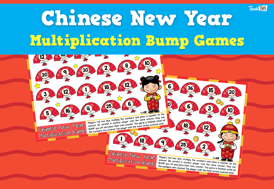 Chinese New Year - Multiplication Bump Games