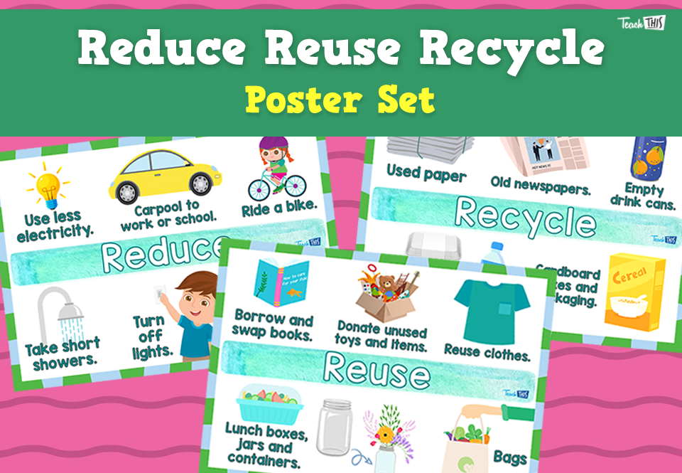 Reduce Reuse Recycle - Poster Set