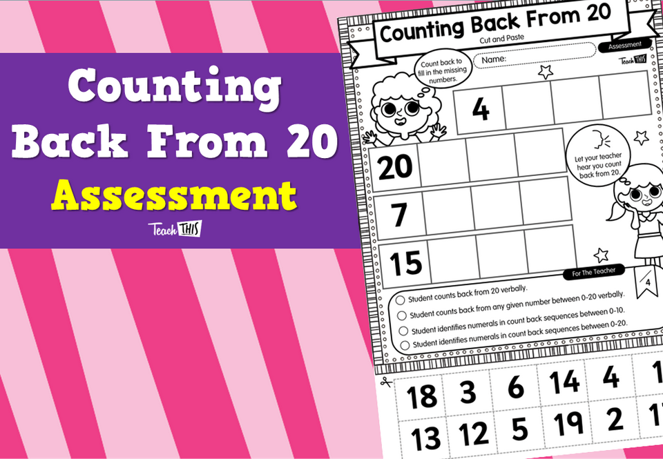 Counting Back Assessment 0-20