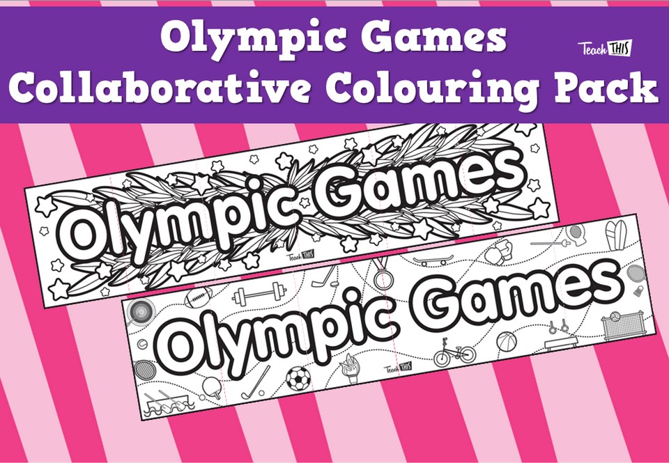 Olympic Games Collaborative Colouring Pack