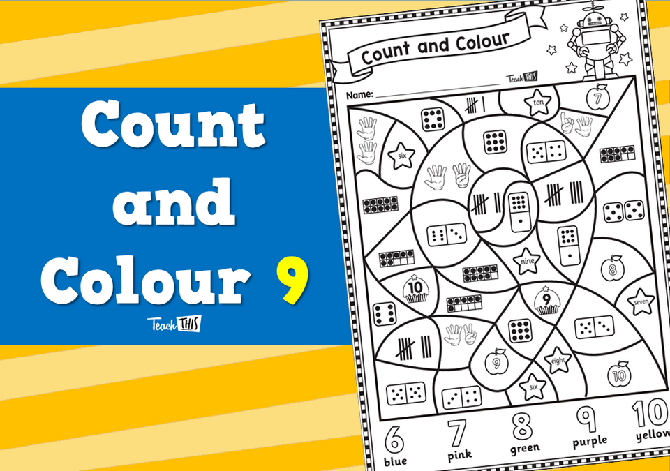 Count and Colour 9