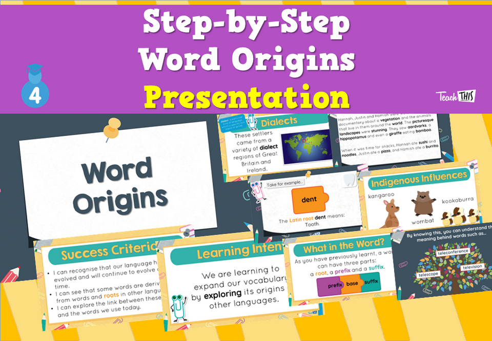 Step-by-Step - Word Origins - Presentation