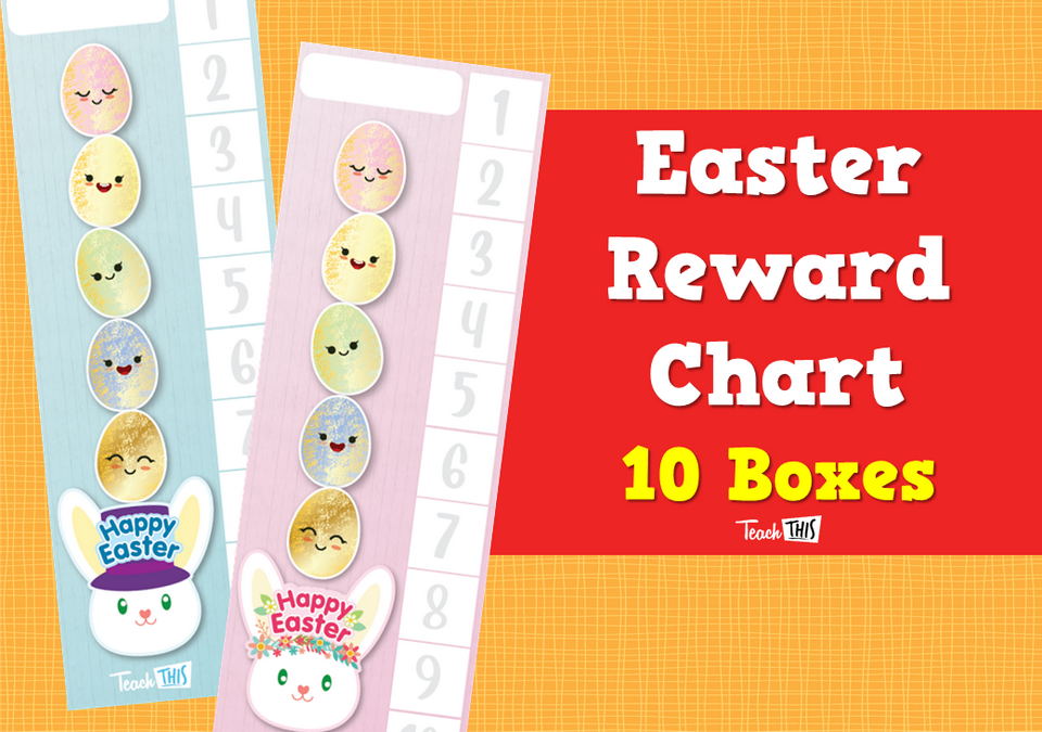 Easter Reward Chart - 10 Boxes