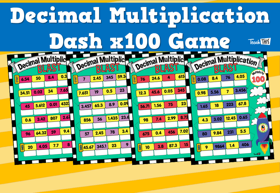 Decimal Multiplication Blast x100 Game