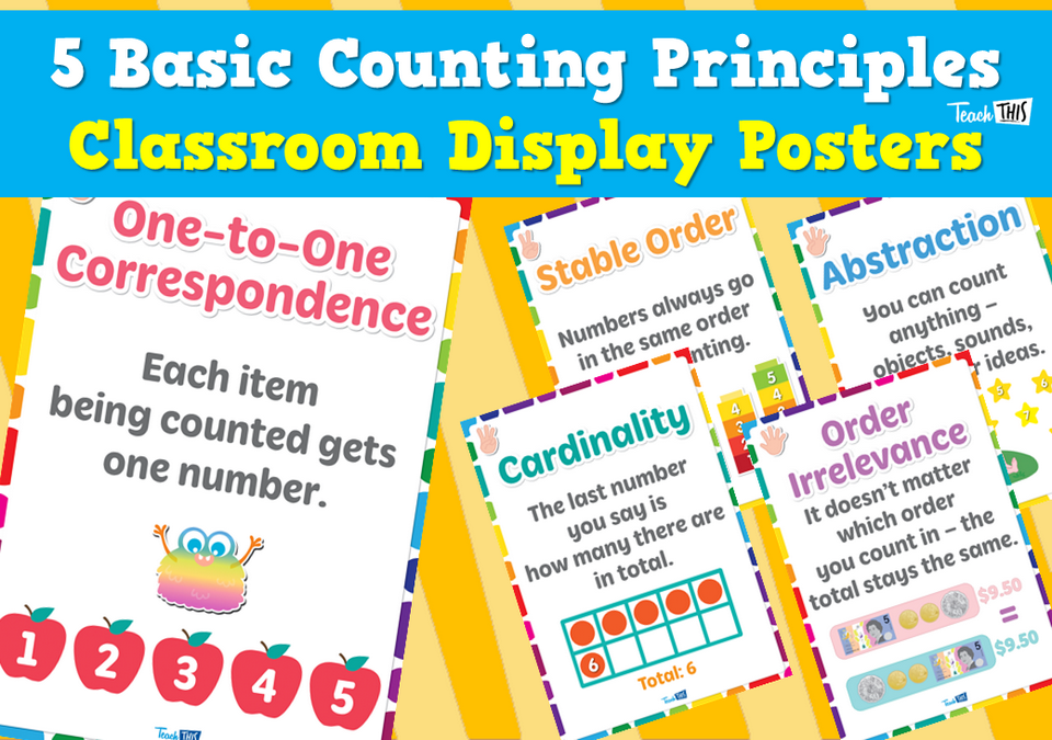 5 Basic Counting Principles - Classroom Display Posters