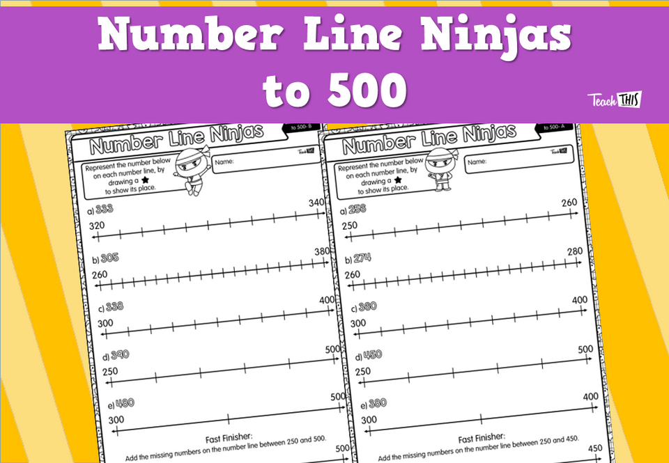 Number Line Ninjas- to 500