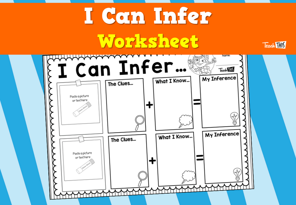 I Can Infer Worksheet