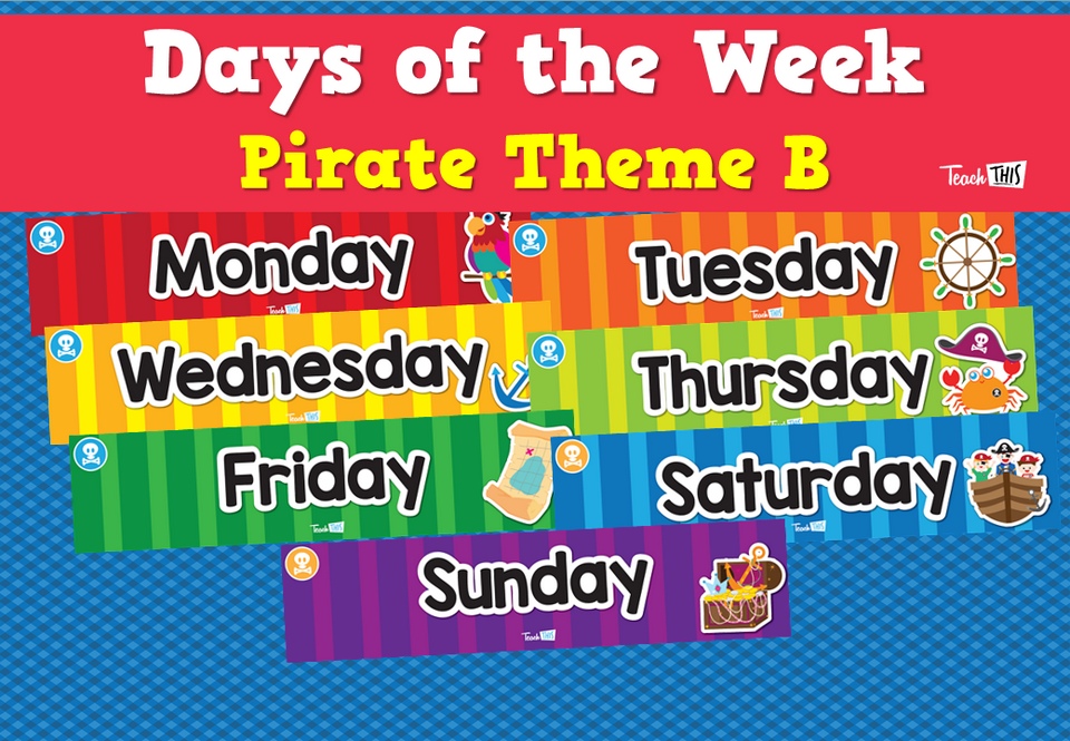 Days of the Week - Pirate Theme B