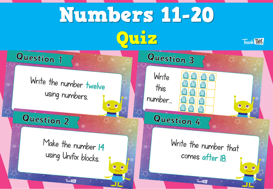 Numbers 11-20 – Quiz