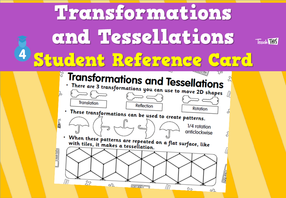 Transformations and Tessellations - Student Reference Card