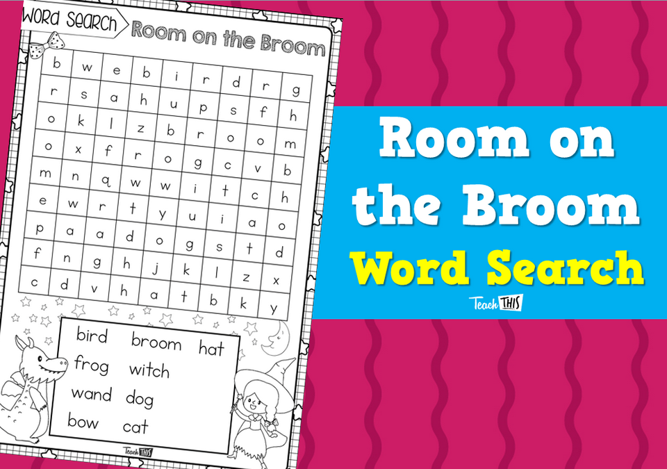 Room on the Broom - Word Search