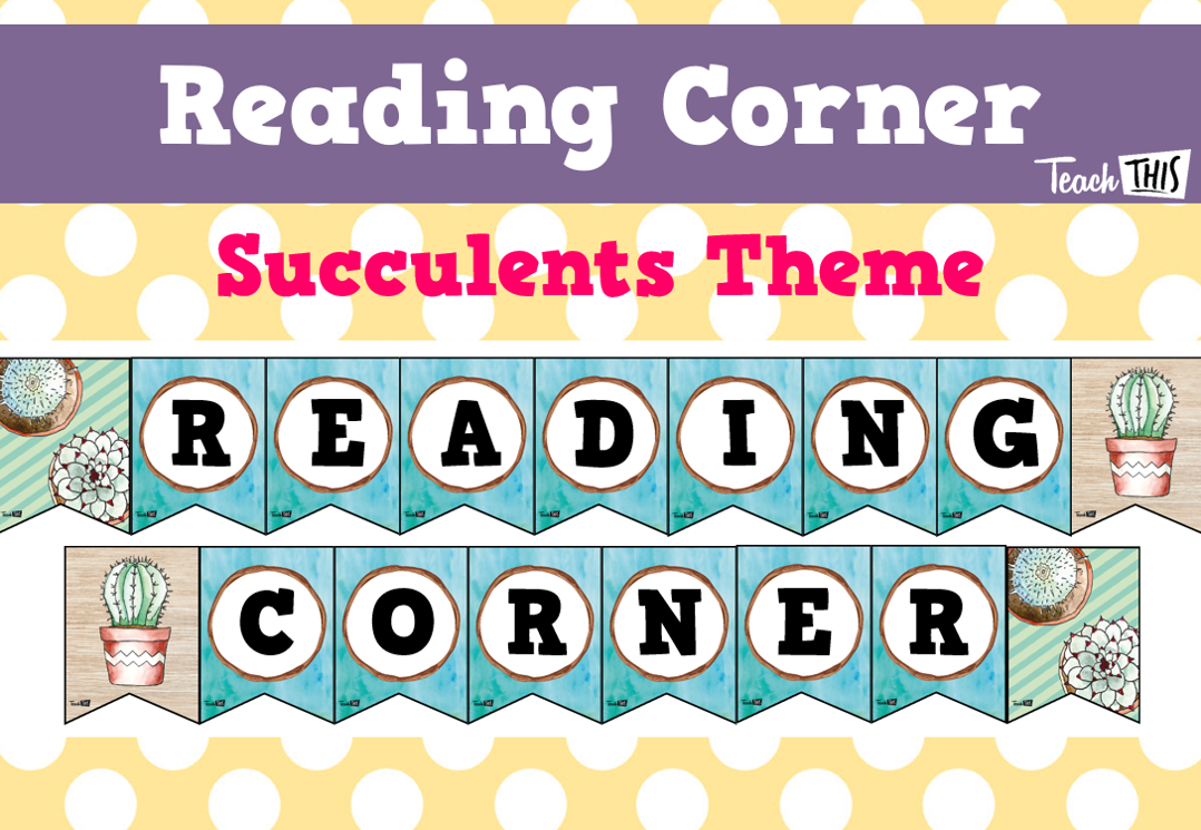 Reading Corner - Succulents Theme