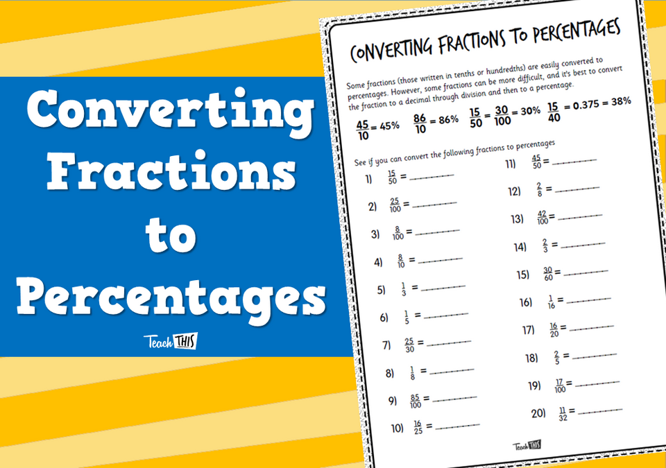 Converting Fractions to Percentages