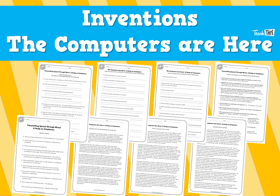 Inventions - The Computers are Here (10 pg)