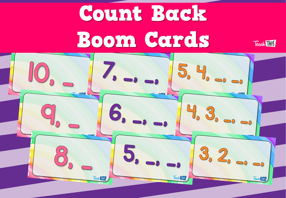 Count Back Boom Cards