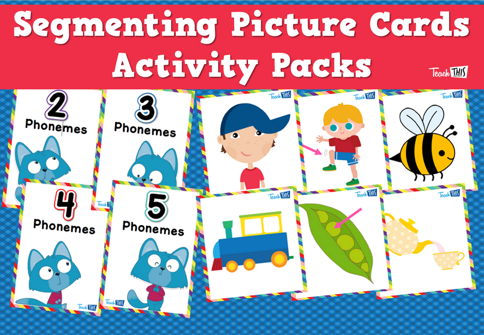 Segmenting Picture Cards Activity Packs