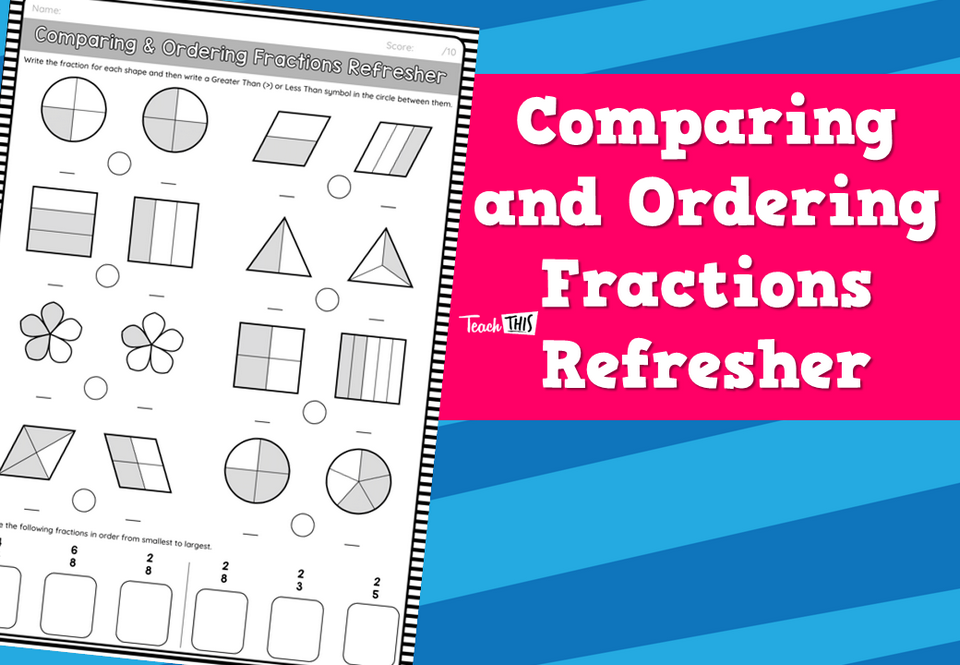 Comparing and Ordering Fractions Refresher