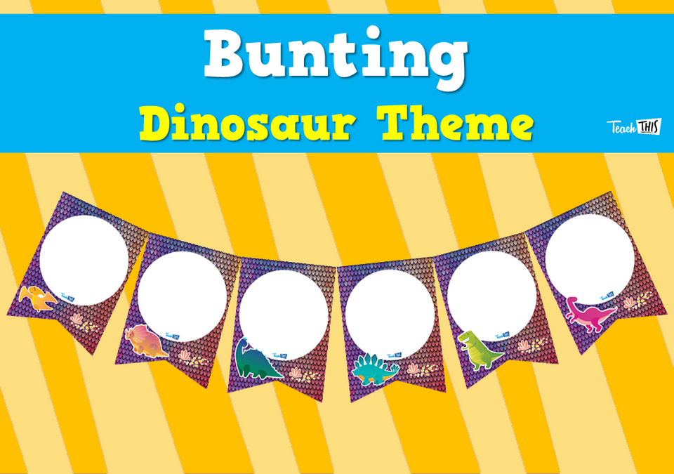 Bunting - Dinosaur Theme