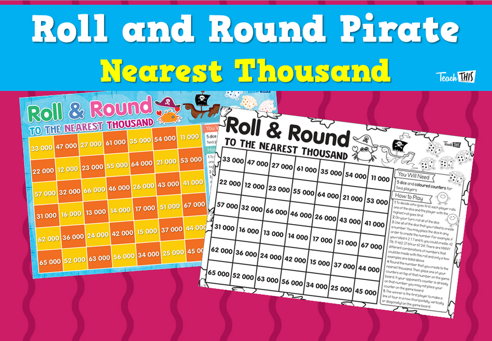 Roll and Round Pirate: Nearest Thousand