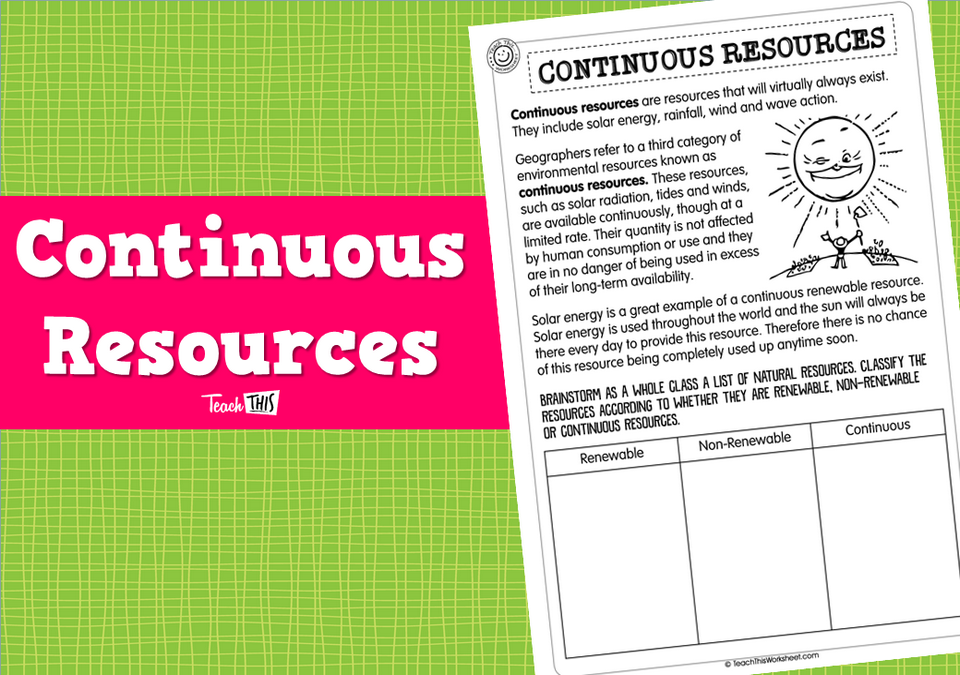 Continuous Resources