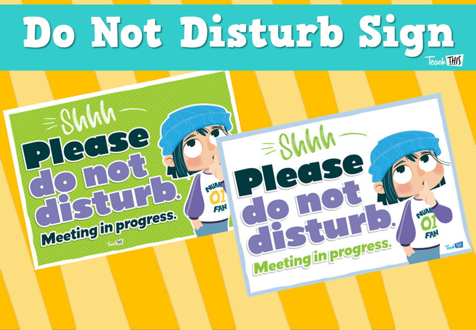 Poster - Do Not Disturb Sign