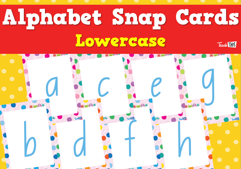 Alphabet Snap Cards - Lowercase