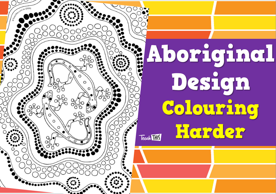 Aboriginal Design Colouring Harder