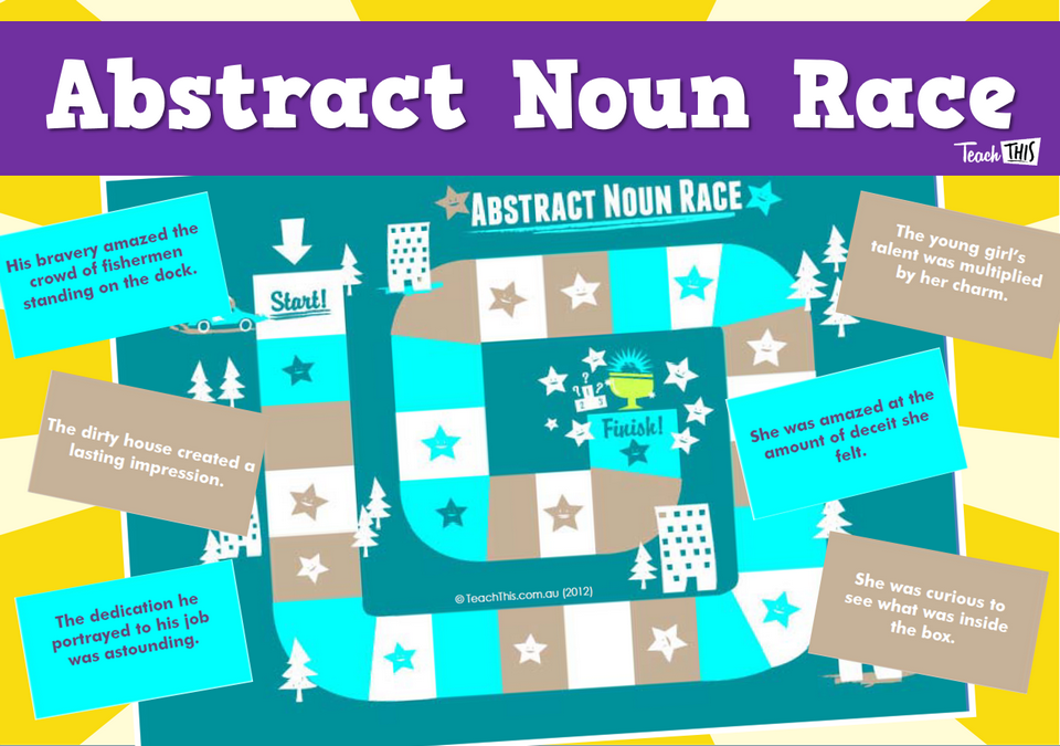 Abstract Noun Race Game