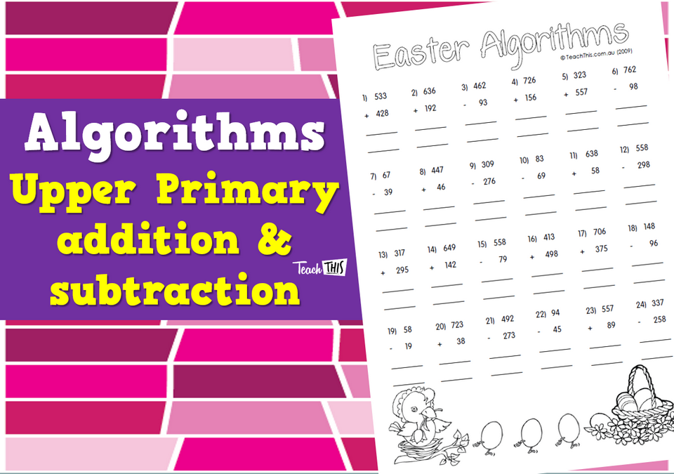 Algorithms - Upper Primary addition subtraction